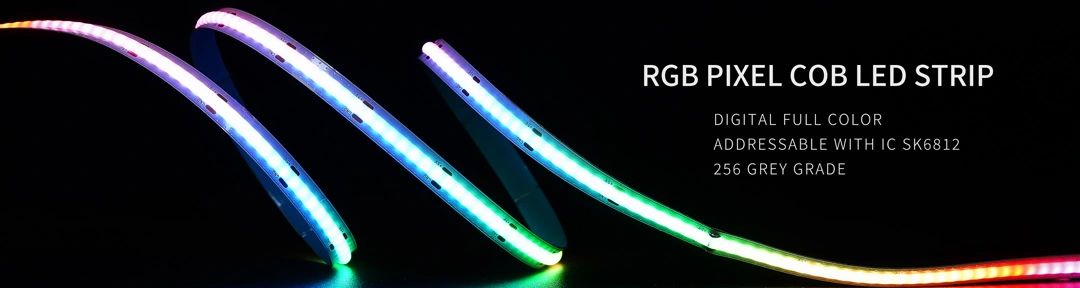 RGB Digital IC Addressable COB LED Strips