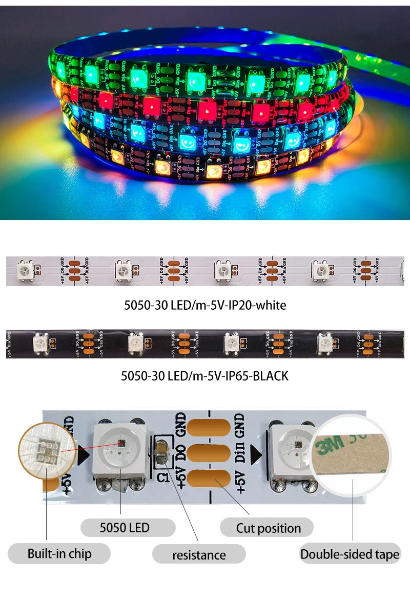 RGB USB 5V led strip lights
