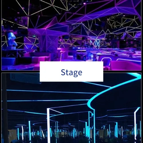  Atmosphere lighting of stage bars