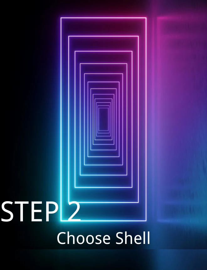 step 2: choose shell