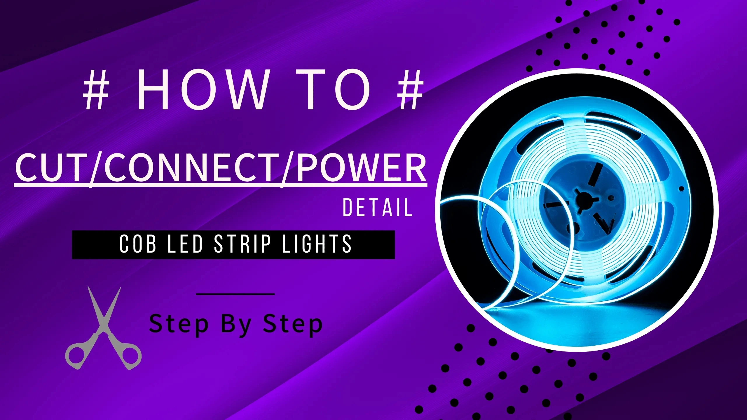 how to cut connect led strips