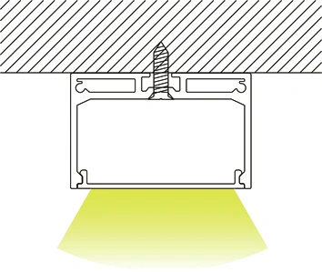 led aluminum profile surface installation