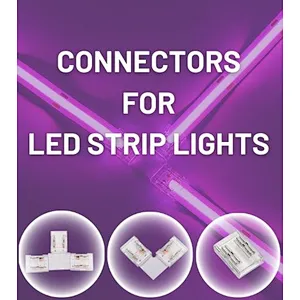 Connectors for COB led strip lights