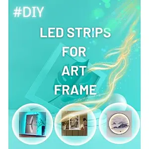 DIY COB LED Strip lights for art frame