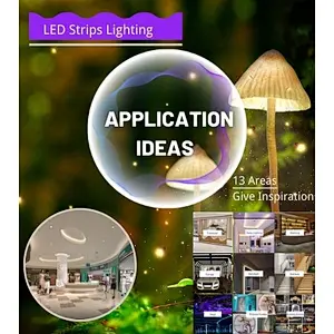 ¿Cuáles son las ideas de aplicaciones para las tiras de iluminación LED?