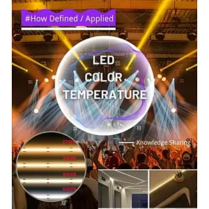 ¿Cómo se define y aplica la temperatura de color del LED?
