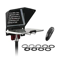 Desview Portable T2 Smartphone/Tablet/DSLR Camera Teleprompter prompter with Remote Controller/ Adapter Rings