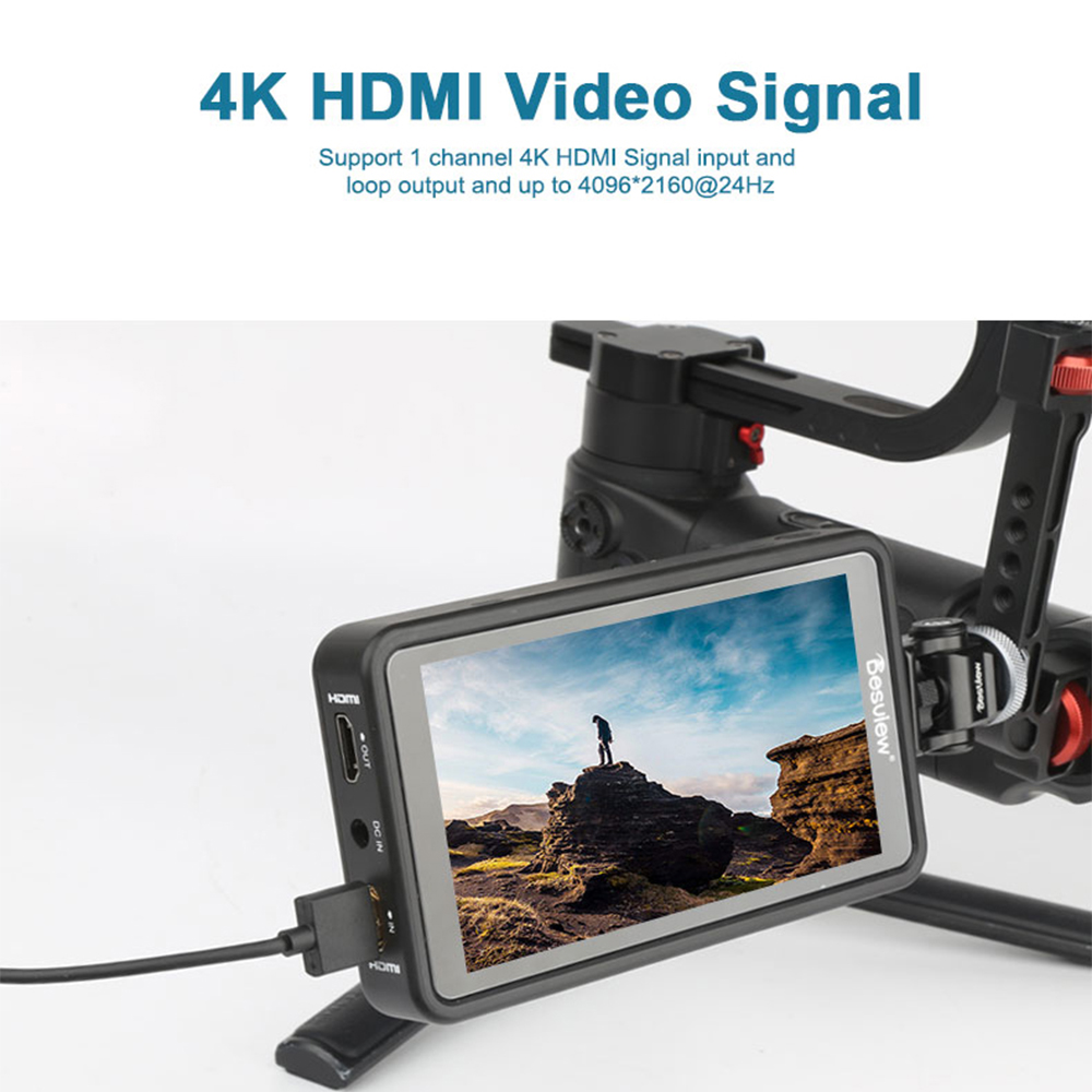 Desview P5II カメラモニター 800nit高輝度 4K カ HDMI信号入出力 撮影