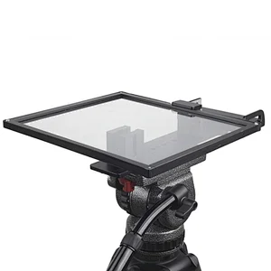 Desview T12 portable and foldable teleprompter for iPad Tablet Smartphone DSLR Cameras with Remote Control