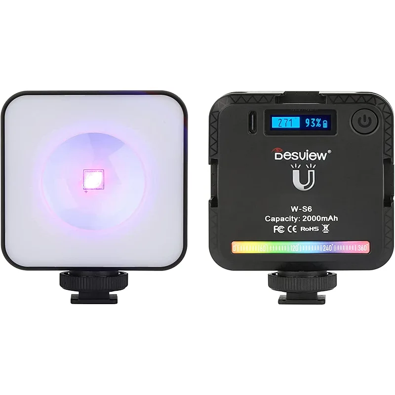 Desview pocket RGB video light for photography