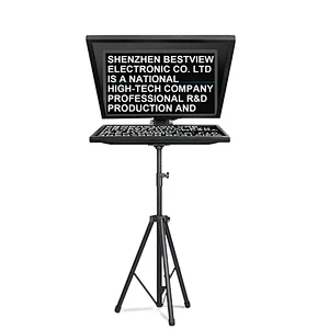 Desview T15 teleprompter set with 15'' reversing monitor for broadcast recording