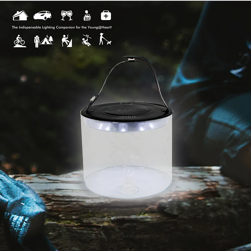 Ztarx Inflatable Folding Led Camping Lantern Powerful Led Decorative Light