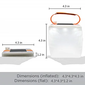 Ztarx New Design energy saving Rechargeable Led Solar Inflatable Camping Lantern Lights By Solar Panel And Usb Charging