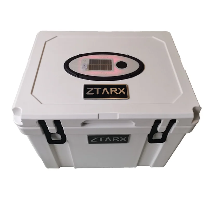 Ztarx hard cooler with Bluetooth speaker and power bank and multifunctional lights