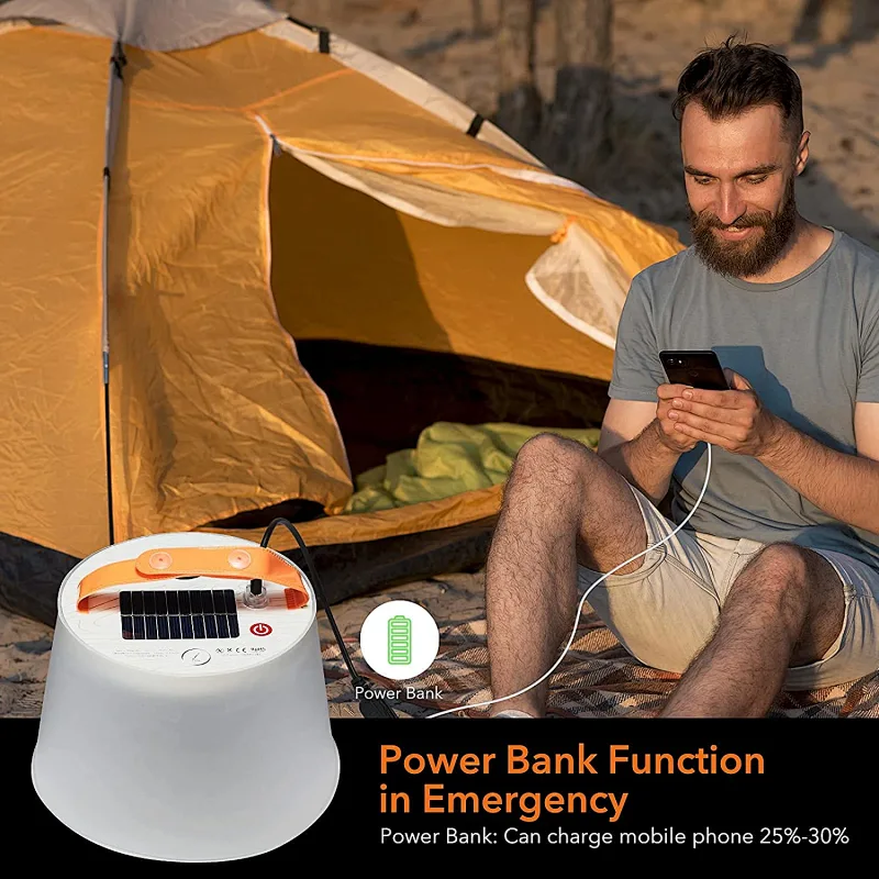 Solar multifunctional Camping LED lantern and light