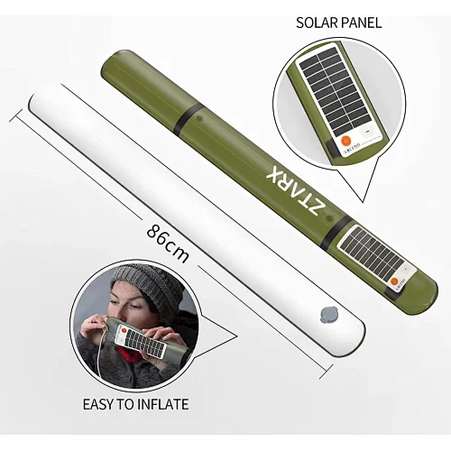 Soar camping light, inflatable LED light tube, USB camping light, Outdoor light tube, portable LED light tube, Multifunctional inflatable LED light tube