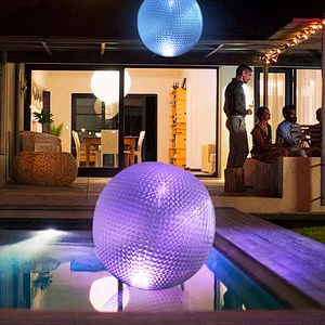 Solar inflatable LED Ball lantern, colorful LED Ball lantern, inflatable RGB LED  Ball light, Waterproof colorful LED Ball light
