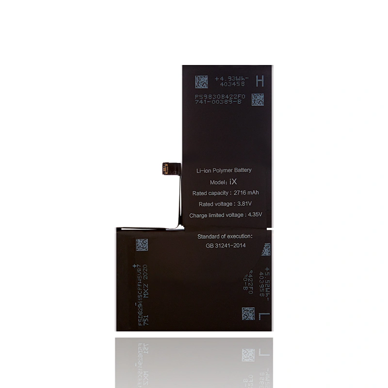 iPhone X standard capacity 2716mAh replacement battery li-ion polymer