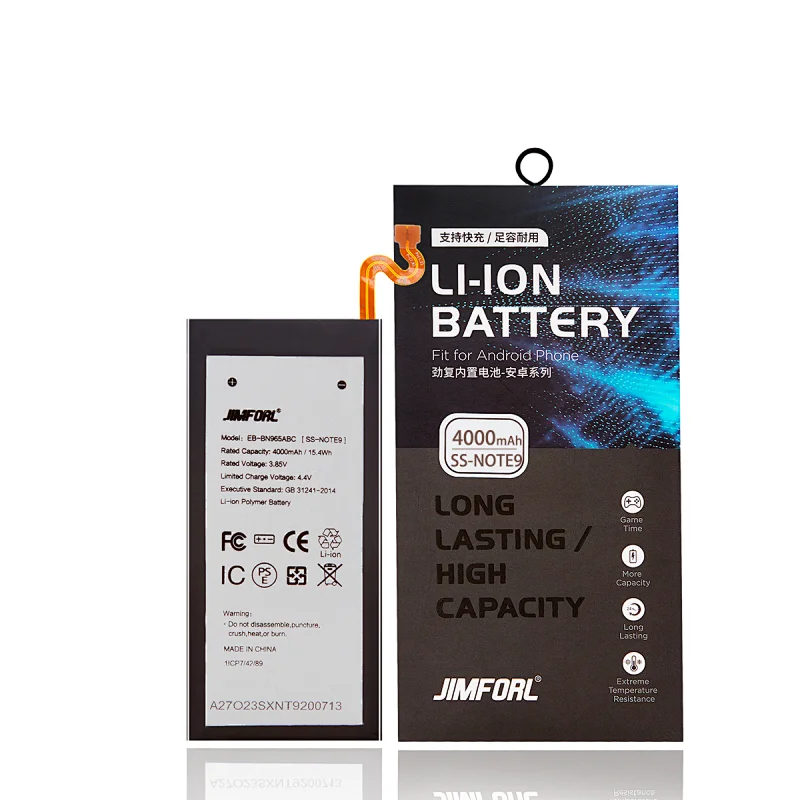 SAMSUNG NOTE 9 4000mAh replacement battery support quick charge high capacity
