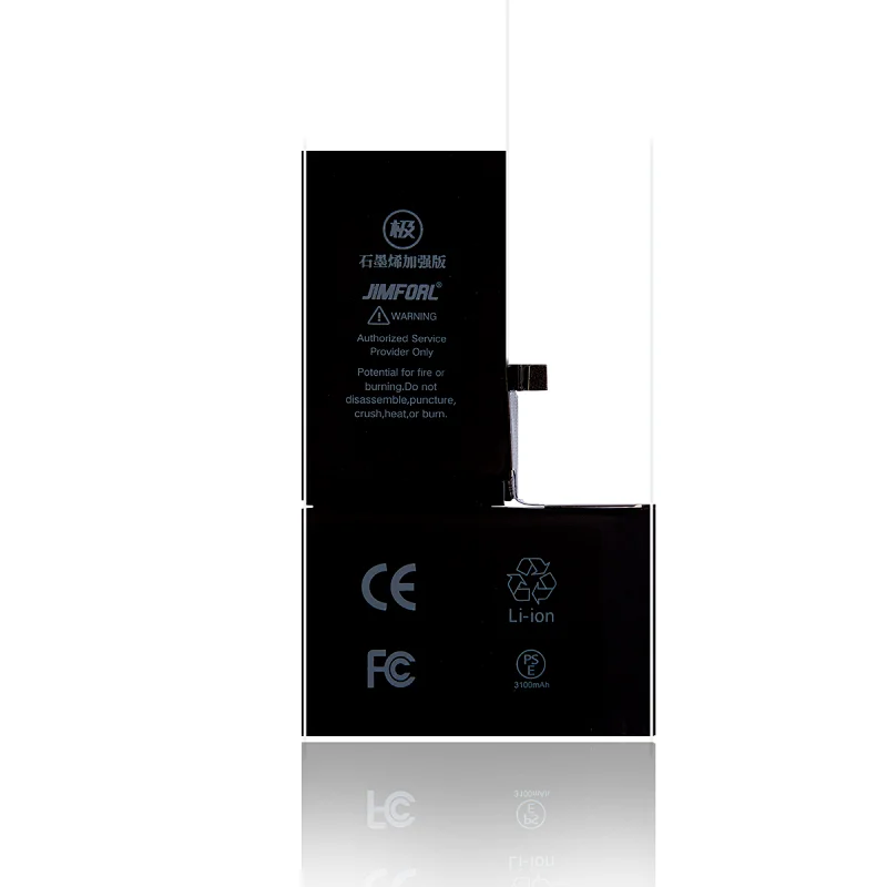 Ultra high capacity series iPhone X replacement battery 3100mAh safe and long lasting