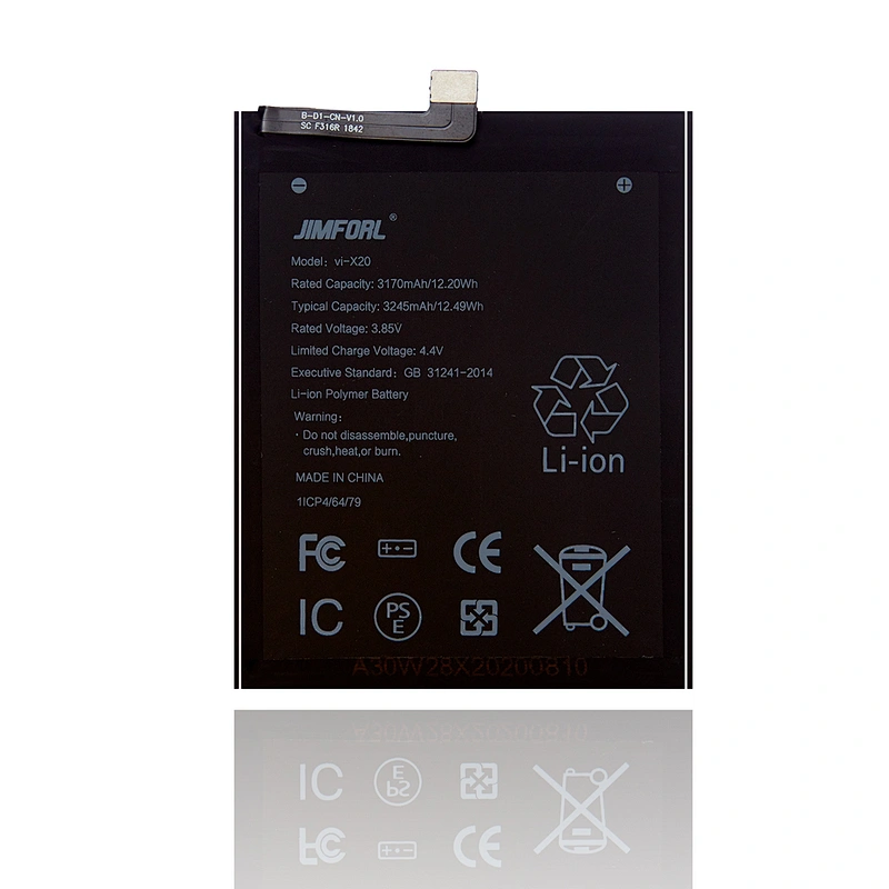 VIVO X20 3170 mAh Li-ion replacement battery support quick charge and sufficient capacity