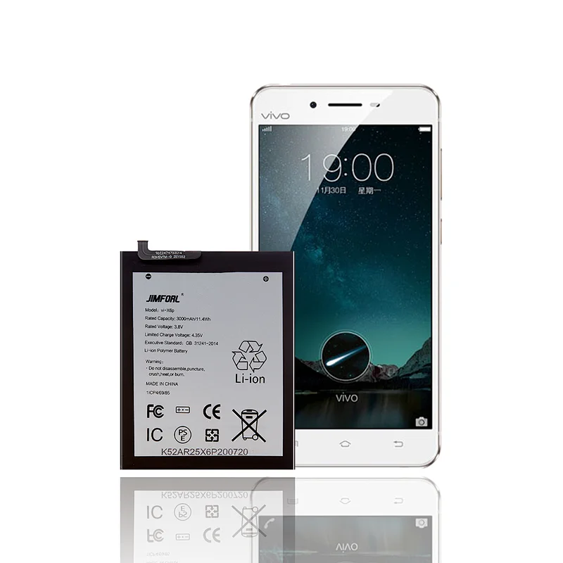 VIVO X6P Replacement battery 3000mAh support quick charge sufficient capacity