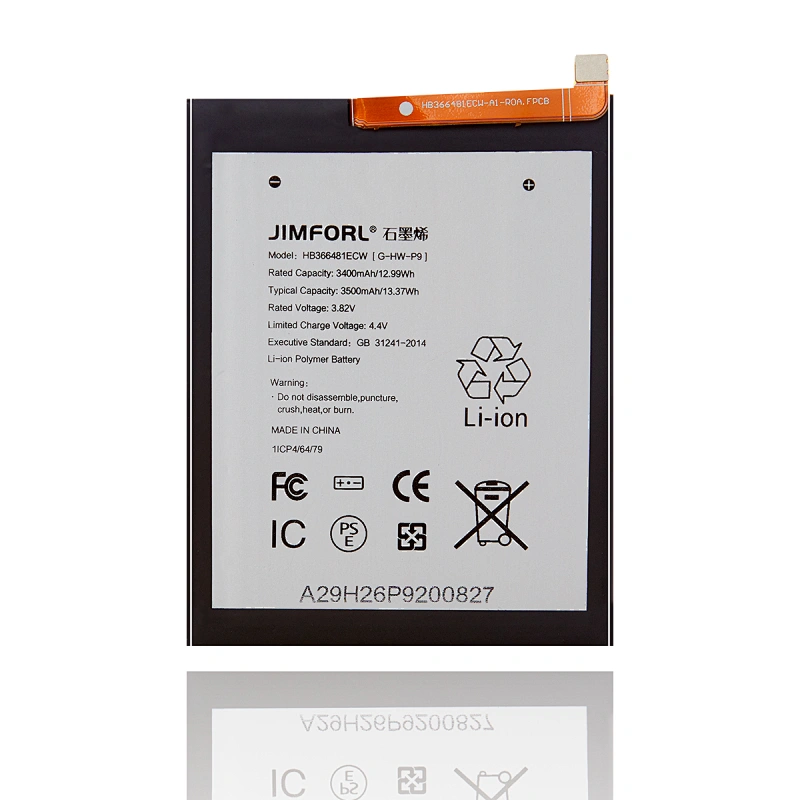 Graphene technology HUAWEI P9 Replacement battery long lasting high capacity li-ion polymer ceramic membrane