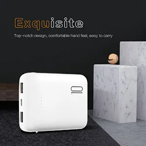 10000mAh Comfortable hand feel design power bank easy to carry