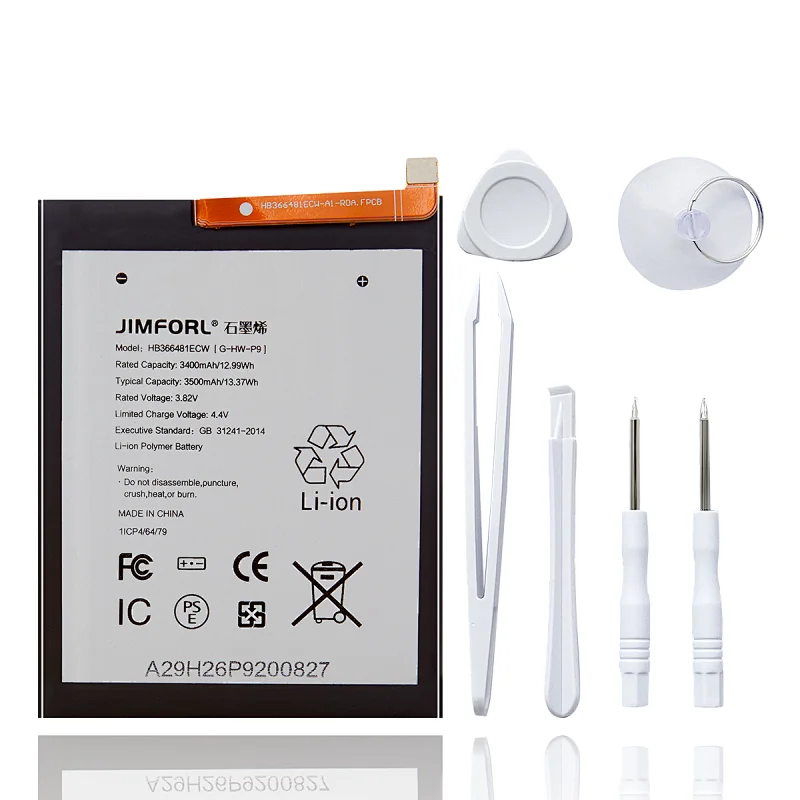Graphene technology HUAWEI P9 Replacement battery long lasting high capacity li-ion polymer ceramic membrane