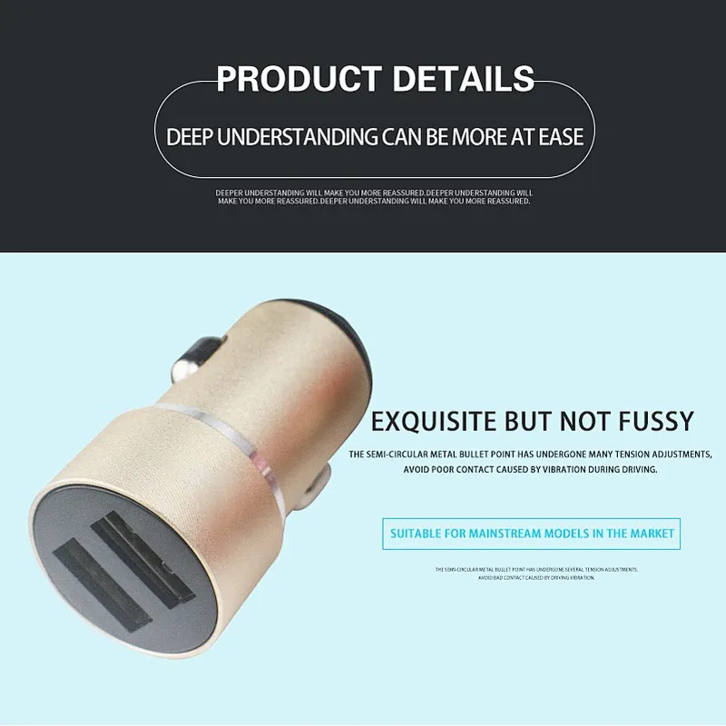 Fast charging car charger with excellent design