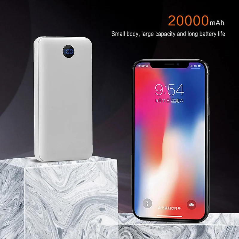 20000 mAh power bank small size long lasting life efficient and safe