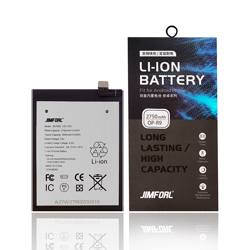 OPPO R9 Replacement battery 2750 mAh standard capacity