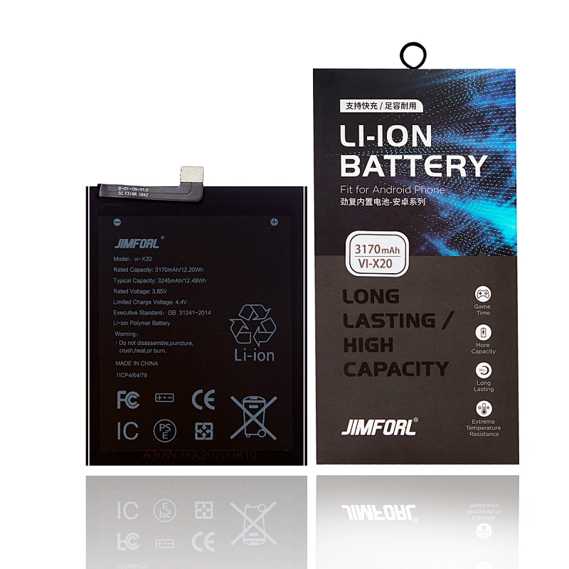 VIVO X20 3170 mAh Li-ion replacement battery support quick charge and sufficient capacity