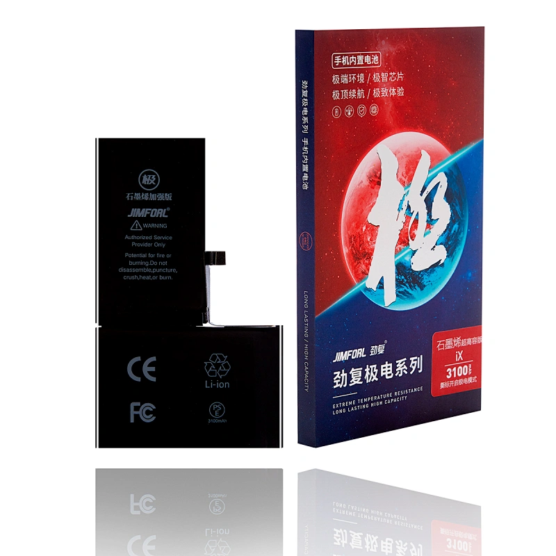 Ultra high capacity series iPhone X replacement battery 3100mAh safe and long lasting
