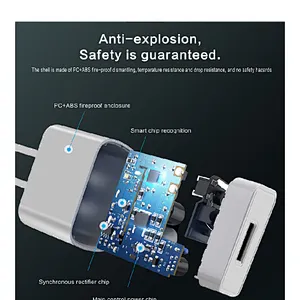 Anti-explosion USB charger with safe smart chip