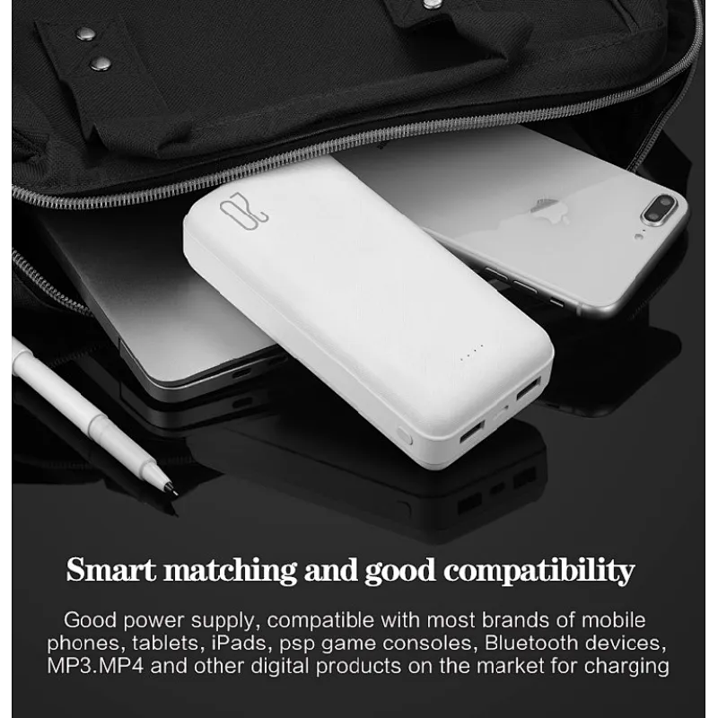 20000 mAh power bank mini size high capacity and long lasting