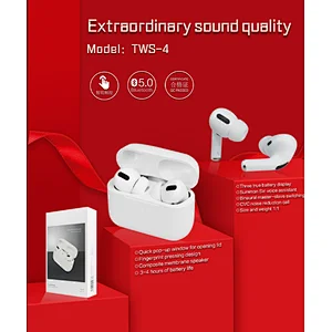 TWS 4 1:1 size and weight earphone wirless