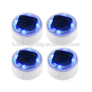 garden light night landscape buried 4 pcs leds IP68 waterproof outdoor use solar ground light