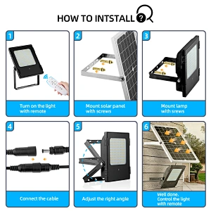 120  led solar flood light solar outdoor using for the garden lighting