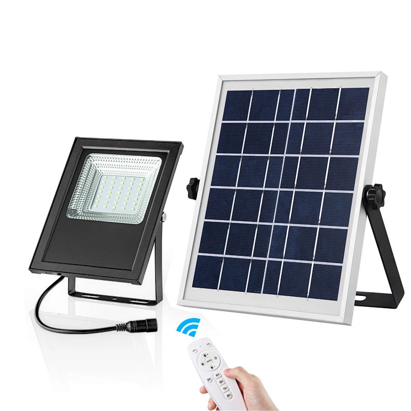 Solar Flood Lights FLAG LIGHTS LED Dusk to Dawn Solar Lights Outdoor Smart Remote Control Solar Powered Flood Light Solar Security Light for Yard Shed Pool Sign Barn Roof Garage