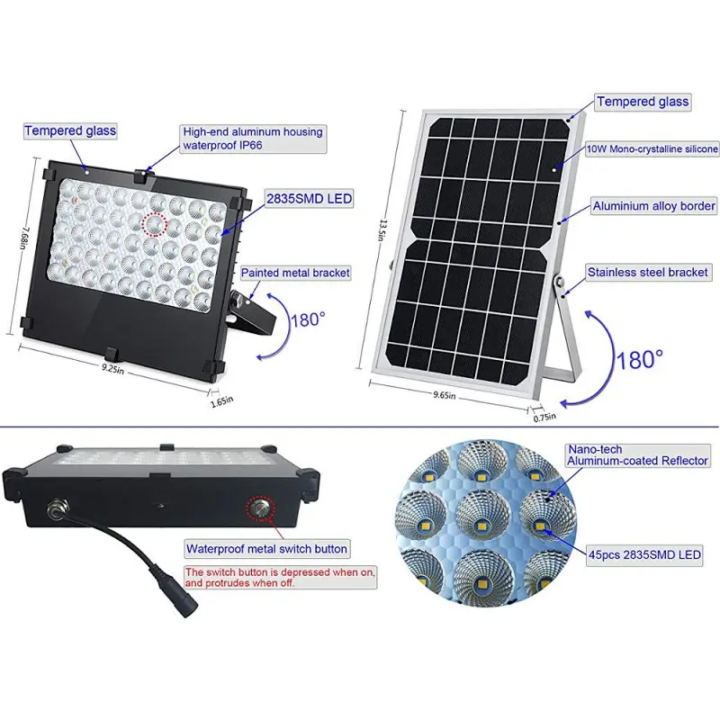 Top quality Perfect brightness garden light solar lights outdoor motion sensor