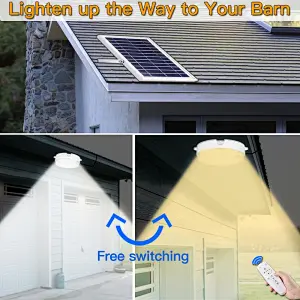 NEW ARRIVAL Sunbonar high brightness Solar led ceiling ROOF light dual color remote  control for the indoor outdoor lighting
