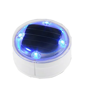 garden light night landscape buried 4 pcs leds IP68 waterproof outdoor use solar ground light