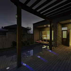 most common waterproof IP68 Solar Road Path Deck Dock Warning Lights