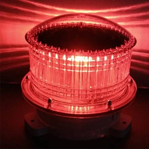 Sunbonar LED Solar powered led obstruction waterproof IP68 aviation flashing warning light