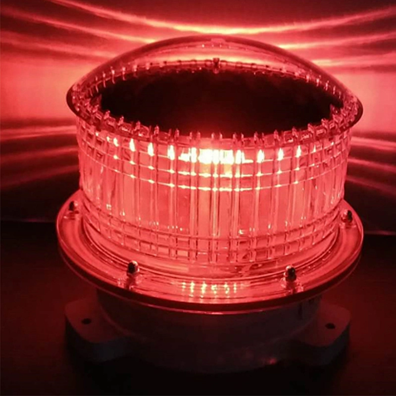 Sunbonar LED Solar powered led obstruction waterproof IP68 aviation flashing warning light