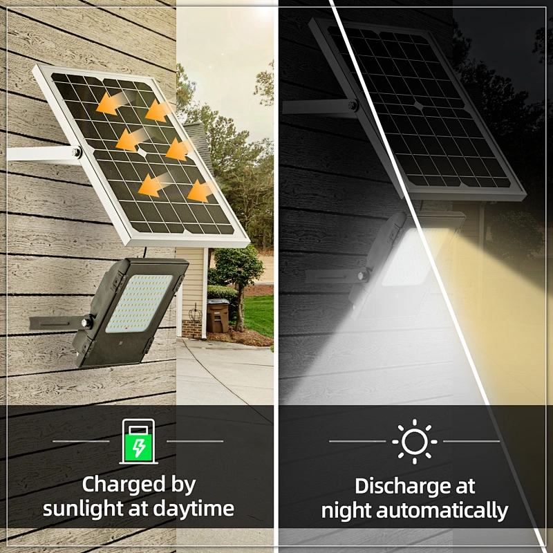 120  led solar flood light solar outdoor using for the garden lighting