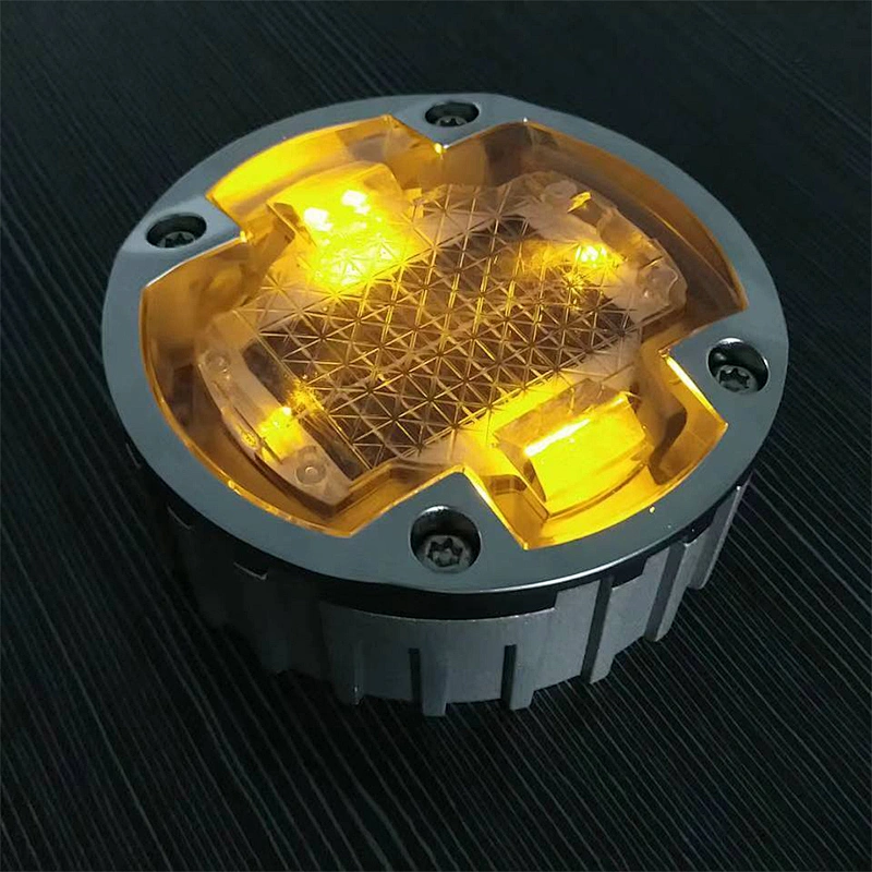 IP68 Aluminum High brightness Reflector LED Cat Eye Driveway Pavement Marker Solar Road stud solar pavement marker Underground Traffic Light