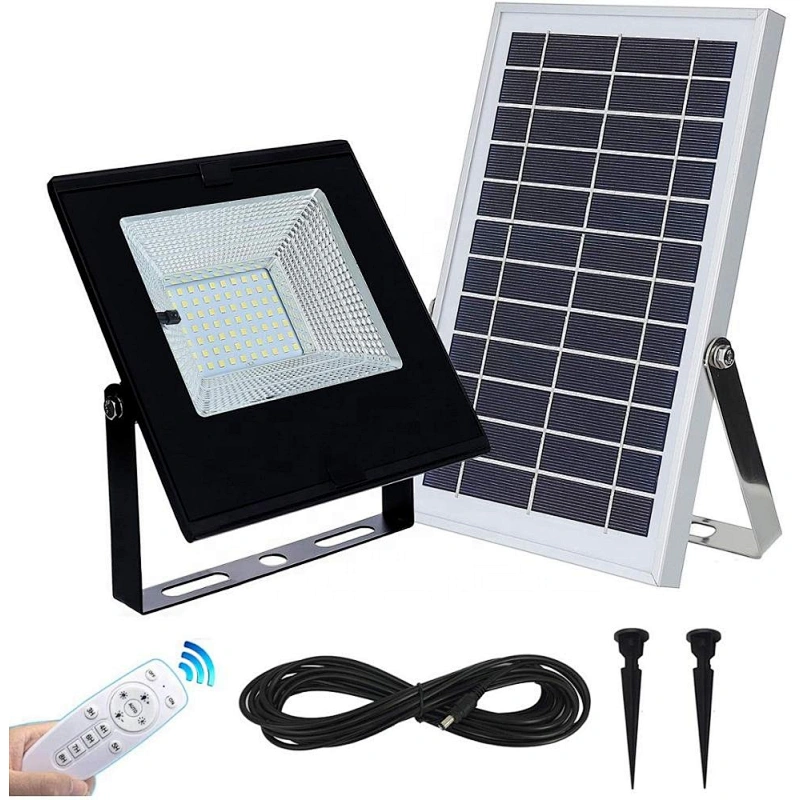 Sunbonar garden solar flood light 30w with lithium battery
