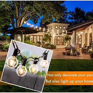 Sunbonar 25 leds  G40 lights garden village house lighting   amazon best seller Solar outdoor string light